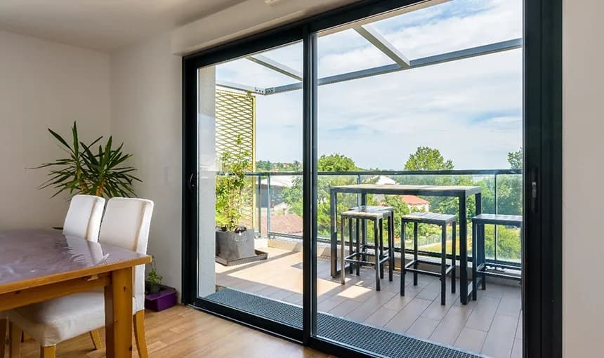 Balcony Soundproof Glass Doors