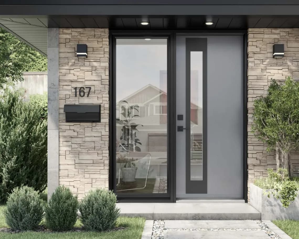 Glass Door with Sidelights