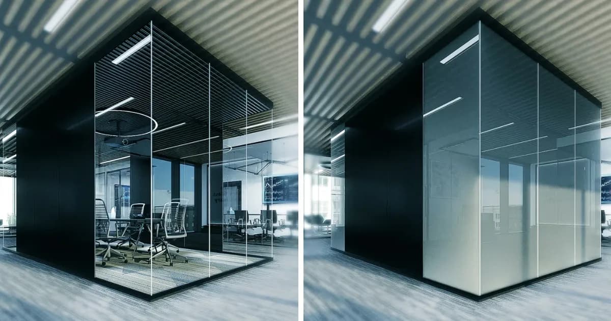 Smart Glass Partition Installation