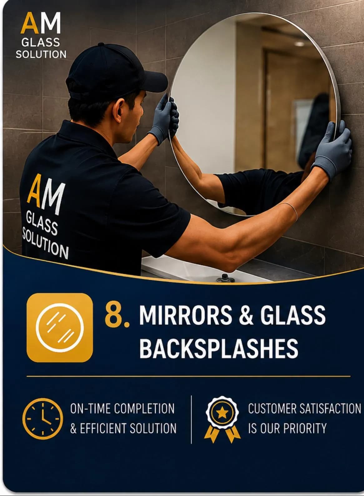 Mirrors & Glass Backsplashes